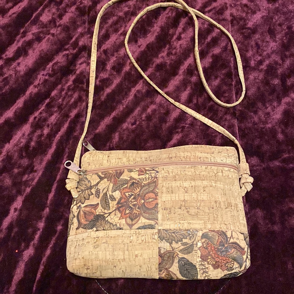 COPY - Cork zippered purse.